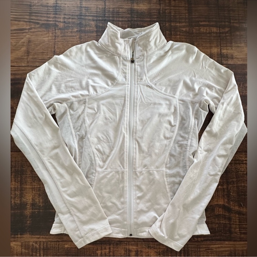 Lululemon Women's White Running Jacket Size 8